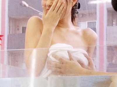 【マジックミラー】混浴温泉で友達男女が発情♡イチャイチャ密着SEX♡